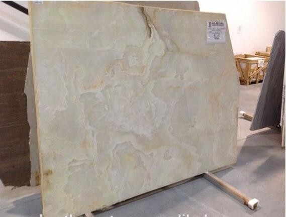 Quality Polished Translucent backlit Marble White Onyx Slab wholesale