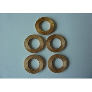 Metal Wire Mesh Washer 0.05mm O Ring Filter Element For Electronics Industry