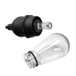 LED Cafe lights with Tuya APP Wifi smart RGBW String Lights 48ft 24sockets