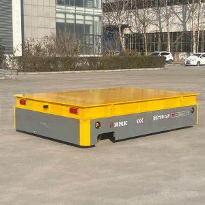 Cheap 25T Accumulator Powered Polyurethane Wheels Trackless Transfer Cart for sale