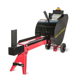 Electric Wood Log Splitter 7 Ton Horizontal Wood Splitting Machine Fast Firewood