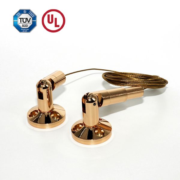 Wholesale Brass Billboard Display Hanging Kit With Gold Plating Wall To Wall