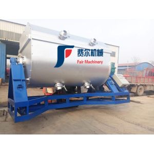 Multifunctional Ribbon Mixer Stone Lacquer Blender 15kw Capacity 2000L