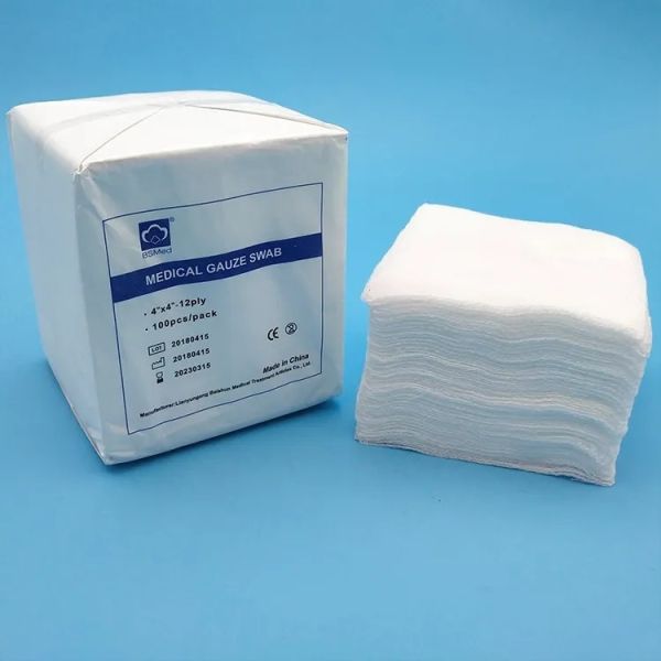 Sterilization Gamma Sterilized Gauze Swabs Unfolded Packing Size Sterile With 1