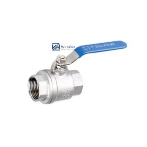 3 Equal WZ Full Port 2 PC Threaded 1000 WOG Ball Valve with green handle DIN NPT BSPT BSPP