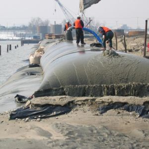 Geotextile PP Tube Geotube Dewatering Bags For Environmental Dredging
