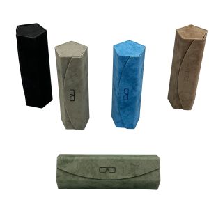 Customized Folding Triangle Eyeglass Case Personalised Eyewear Case Fashionable