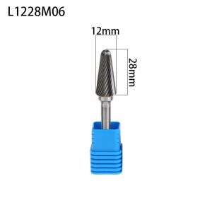 SL Type YG10X Silver Taper Shape Carbide Rotary Burr For Tire Repair