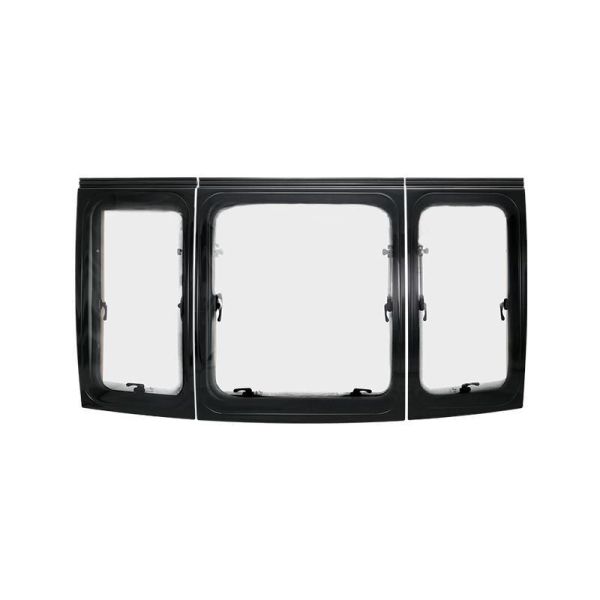 Self-Propelled/Trailer Rvs Triple Panoramic Front Window for RV Truck Camper Motorhomes DIY