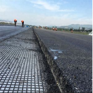 High Tensile Polyester Geogrid 120kn PVC Coated 5m Width for Road Building