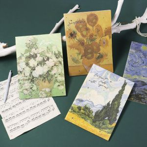 Paper Notebook featuring Vincent Van Gogh Motivation Three-Dimensional Oil