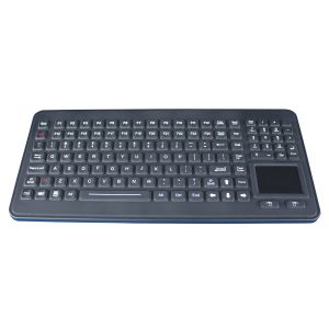120 Keys durable antimicrobial silicone keyboard with touchpad numeric keypad