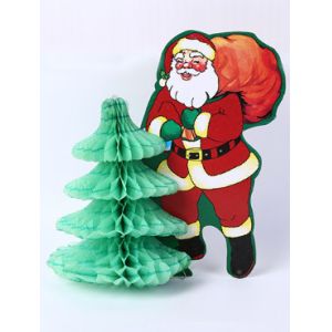 Creative paper Santa Claus tree, handmade Santa tree, customizable20CM