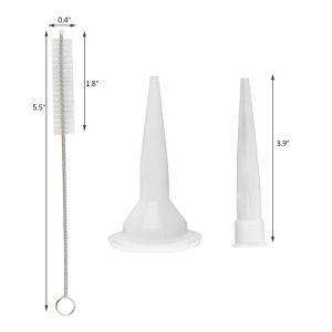 K-013 24pcs Caulking Finisher Kit Caulk Nozzle Applicator Reusable Stainless