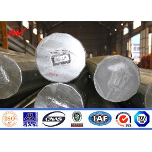 18m 20m 25m Galvanized Power Transmission Poles For 110 Kv Cables Power Coating