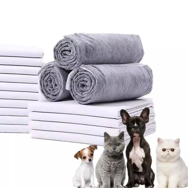Quality Convenient 5 Ply Core Disposable Pet Pee Pads with Activated Bamboo Charcoal Layer wholesale