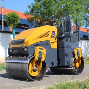 3ton Ride-On Vibratory Roller Compactor Full Hydraulic Asphalt Roller Epa Engine