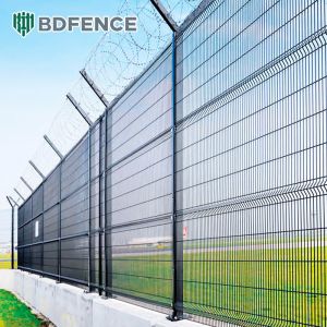 High Security 358 Anti Climb Fence Clearview Welded Wire Mesh Panels Galvanized