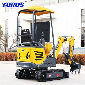 High Maneuverability Tiny Mini Excavator 1.2 Tonne 2870mm Transport Length