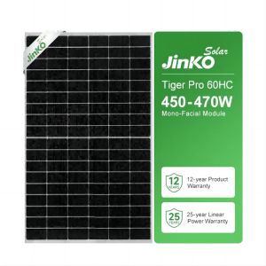 China Monofacial Jinko Tiger Pro 460W Single Glass Solar Photovoltaic Modules on sale