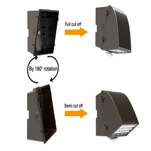 Lumileds 3030 IP65 T2 T4 100 Watt Led Wall Pack