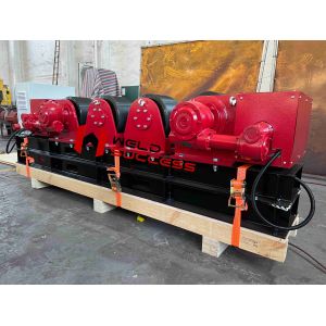 Bolt Adjustment Tank Turning Rolls , Welding Pipe Rollers With PU Material