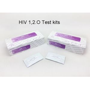 Tri - Line HIV 1,2,O Home Testing Kits Blood Specimen 4mm Cassette Private Test