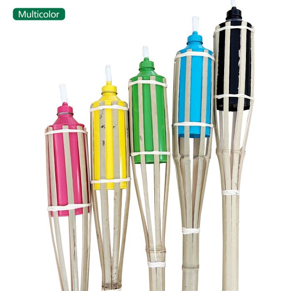 Quality Colorful Bamboo Torch for Outdoor Lighting in Garden , Party , Camping wholesale