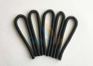 Cheap Soft Expandable / Retractable Coil Cord 20CM Long For Pen Lock , Black Colour for sale