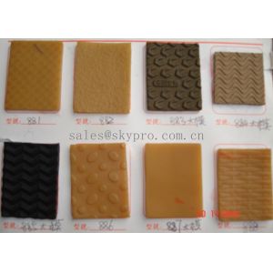Tan color Shoe Sole Rubber Sheet Wear Resistant Different Textures