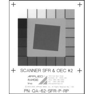 China Grayscale SFR OECF Resolution Test Chart MTF Analysis Slant Edge Scanner Target on sale