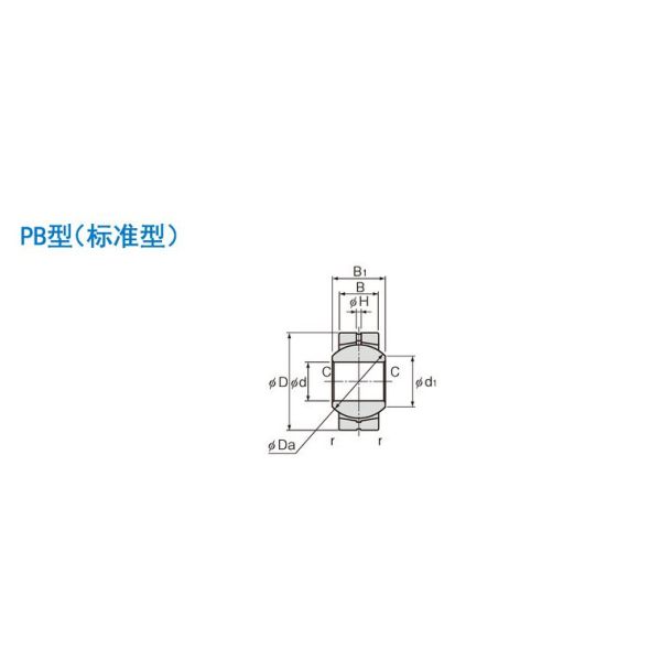 IKO Universal Joint Bearings PB25 Size 25*56*22*31mm Mosaic Structure