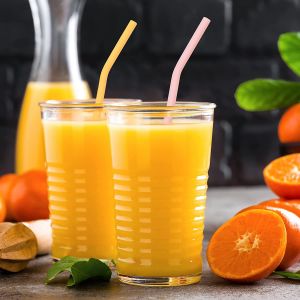 Flexible Nontoxic Extra Long Silicone Straws , Multipurpose Reusable Rubber