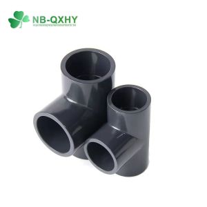 Sch40 ASTM DIN JIS Standard Chemical PVC Pipe Fittings Pn16 Plastic Tee Elbow