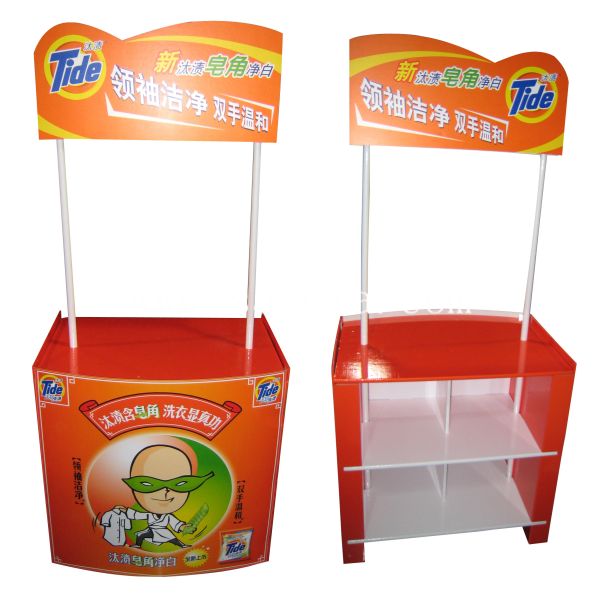 Quality Tide Fancy Soap POP UP Floor Displays with bins display inside wholesale