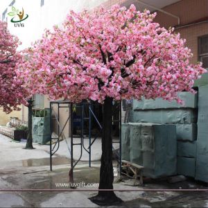 China UVG 10ft pink artificial blossom tree with silk cherry flowers for indoor event decoration on sale