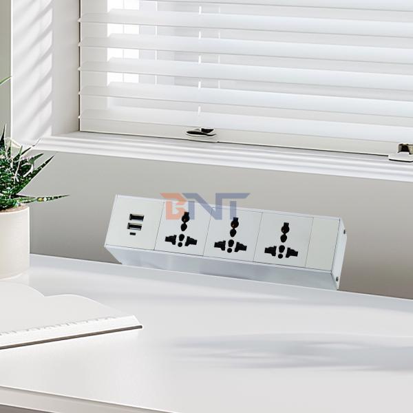 Quality Boente eu power plug table clamp mount outlet / movable desk socket mounting tabletop socket wholesale