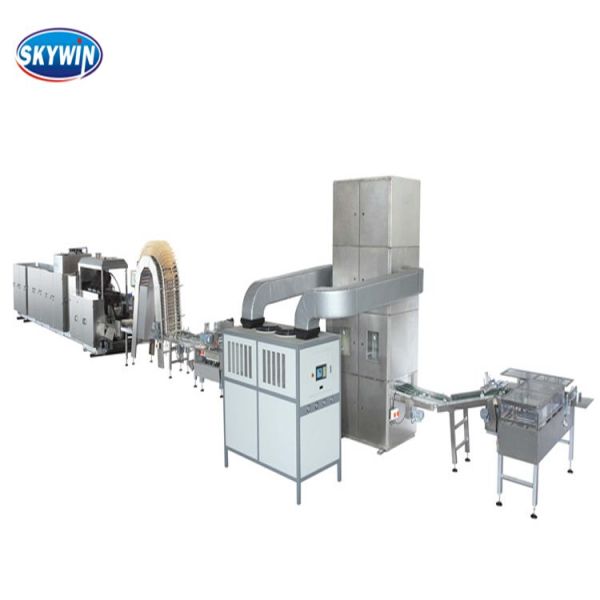 51 Plates Biscuit Making Machine , Gas Oven Wafer Biscuit Plant
