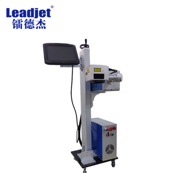C-T30 90 degree angle Printhead Co2 Laser Printing Machine , Flying Fiber Laser Marking Machine