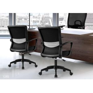 High Back Office Black Multifunctional Swivel Mesh Chair