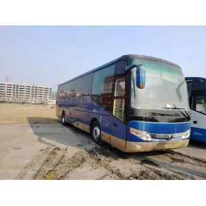 Used Passenger Bus 51 Seats Double Doors Leaf Spring Suspension Weichai Engine