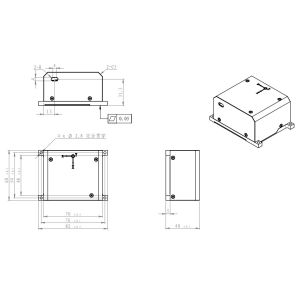 ≤0.01/≤0.1 Random Walk Coefficients Electronic Gyroscope Sensor Reliable