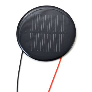 6V 110mA Mini Solar Panels Easy Installation , Diameter 100mm Round Solar Panel