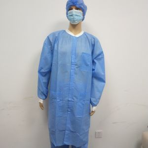 Elastic Cuffs Anti Static PP Disposable Isolation Gowns