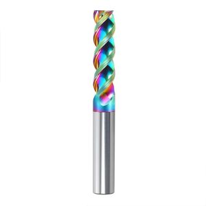 Cheap 3-flute Tungsten Carbide End Mill with 35° Helix Angle and DLC Coating for CNC Machining with 3 Years Warranty for sale