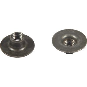 M6 M8 M10 Yellow Zinc Round Nut / Stamping Nut With 3 Holes For Furniture