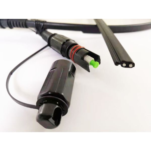 Quality Toneable Flat SST Drop Cable Assembly Pre Connectorized 24AWG 50F wholesale