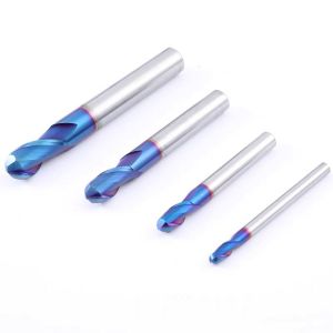 Tungsten Steel Milling Cutter Blue Nano-Coating CNC Cutting Tool Carbide Cutter