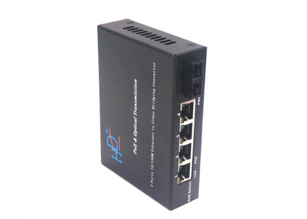 Quality HD-1 Fiber Port &4 X 10/100Base TX Fiber Ethernet Media Converter CE FCC RoHS wholesale