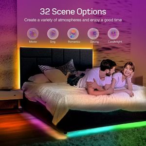 2m rgb led flexible strip RF Bluetooth RGB LED Strip Lights Changable 30W